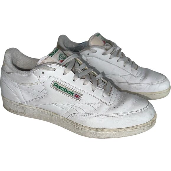 Reebok Club C 85 Chalk White Green Mens 11W Retro 90s Vintage Sneakers - Picture 4 of 16
